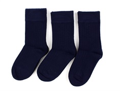 Minipop navy bamboo socks (6-pack)